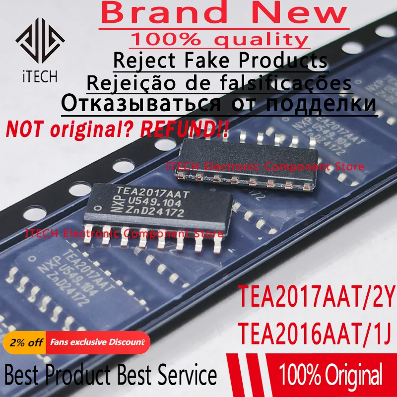 Perfboard - Pfc付きレゾネーター電源,100% 新品および純正,オリジナル,tea2017aat,tea2016aat,1j,sop-16,tea2017aat,2y,5個