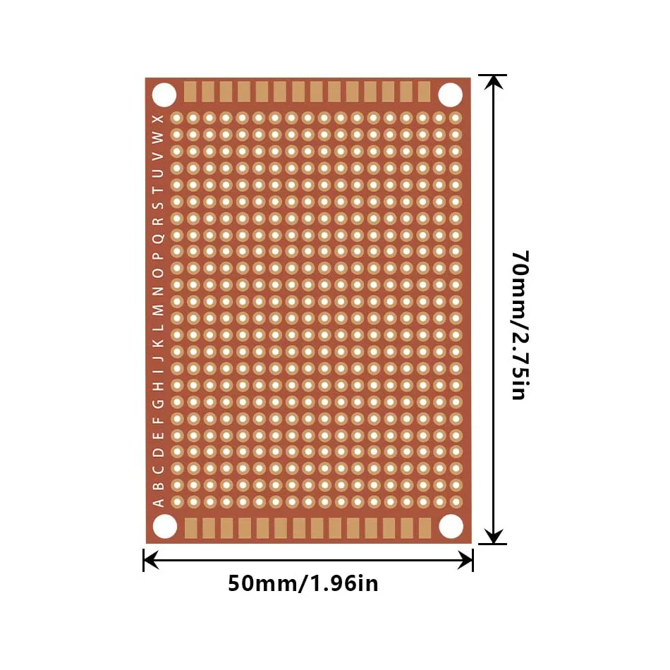Perfboard - 10/20 個 5x7 センチメートル銅パーフボード紙複合 PCB ボードユニバーサルブレッドボード片面プリント回路基板