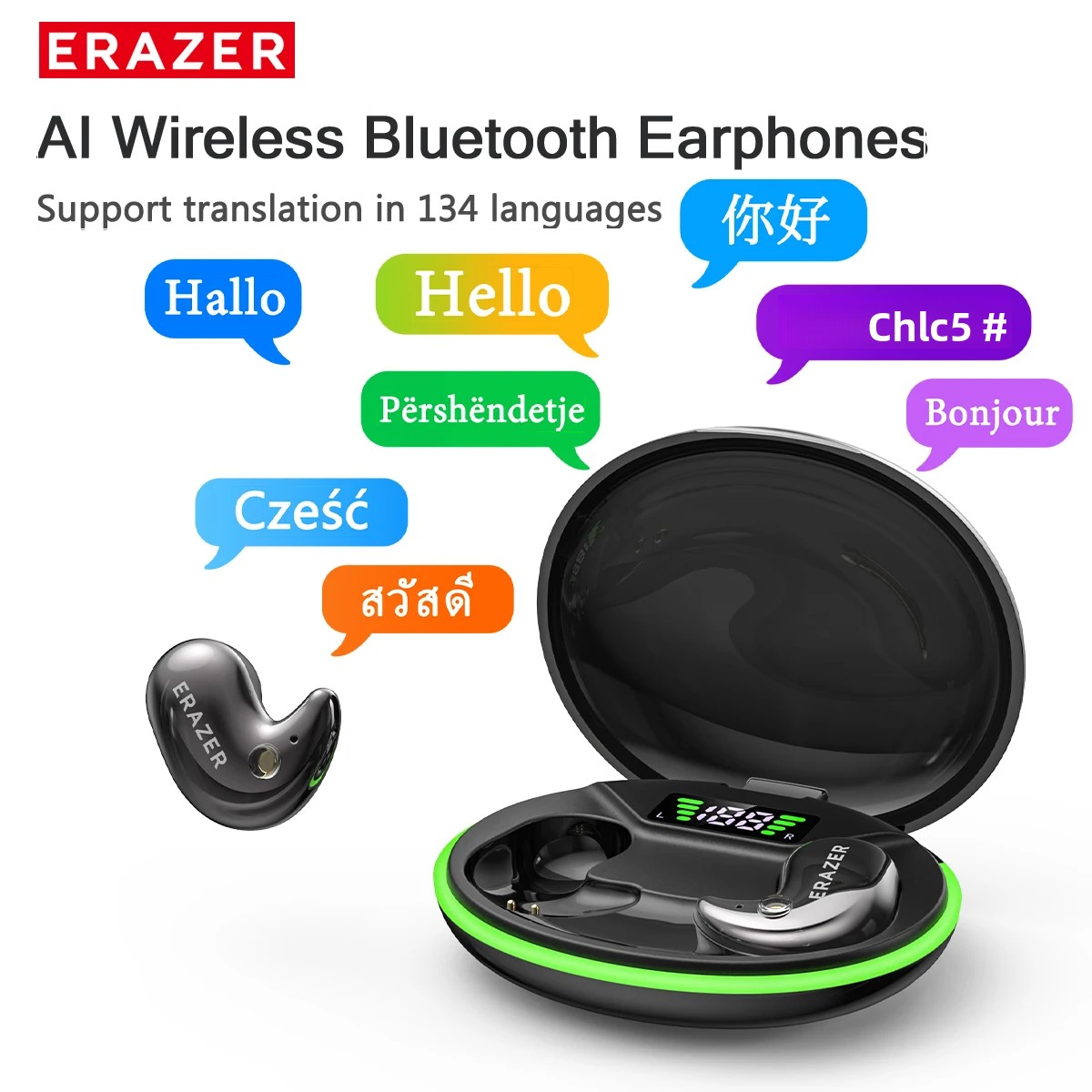 Usb C Cable - EARZER XF58 インイヤー型Bluetoothヘッドホン マイク付き 翻訳機能搭載イヤホン TWS