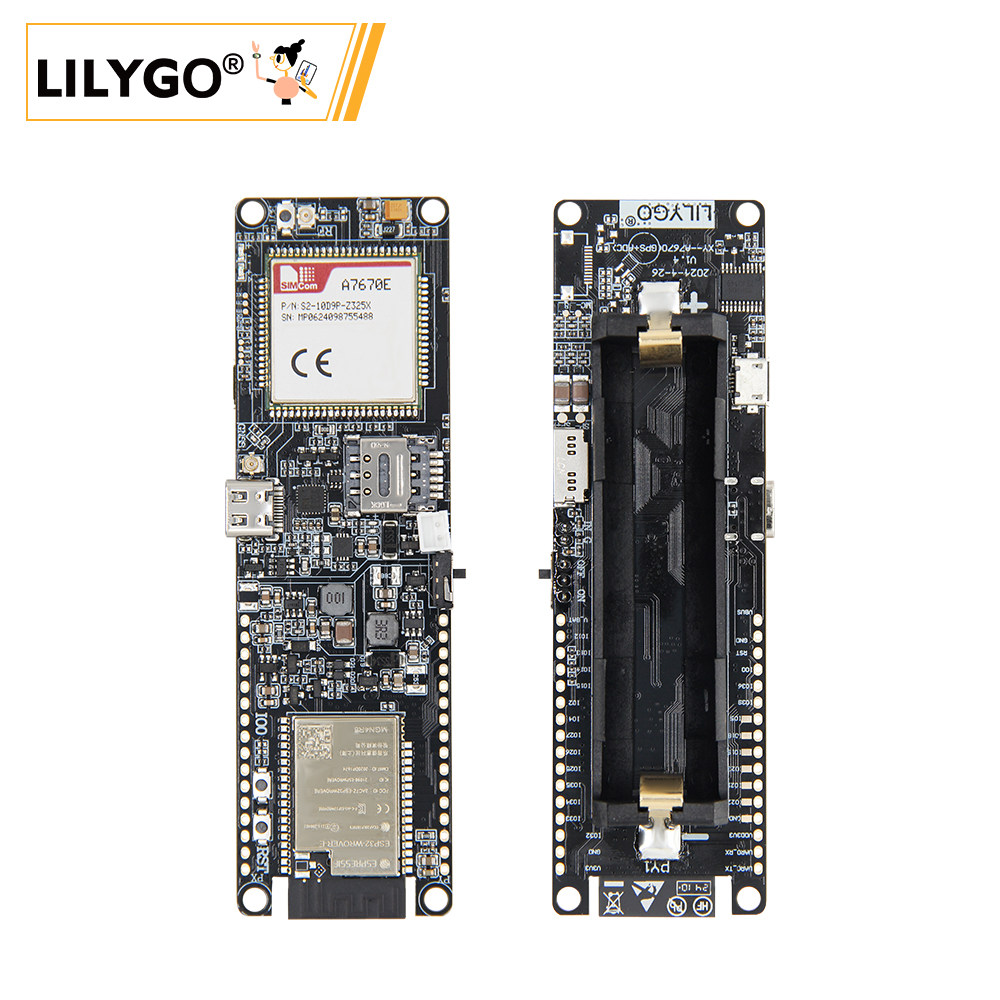 Esp32 Battery Holder Lipo - LILYGO T-A7670E ESP32モジュール、WiFiとBluetooth対応、TFカードスロット、18650バッテリーホルダー付き