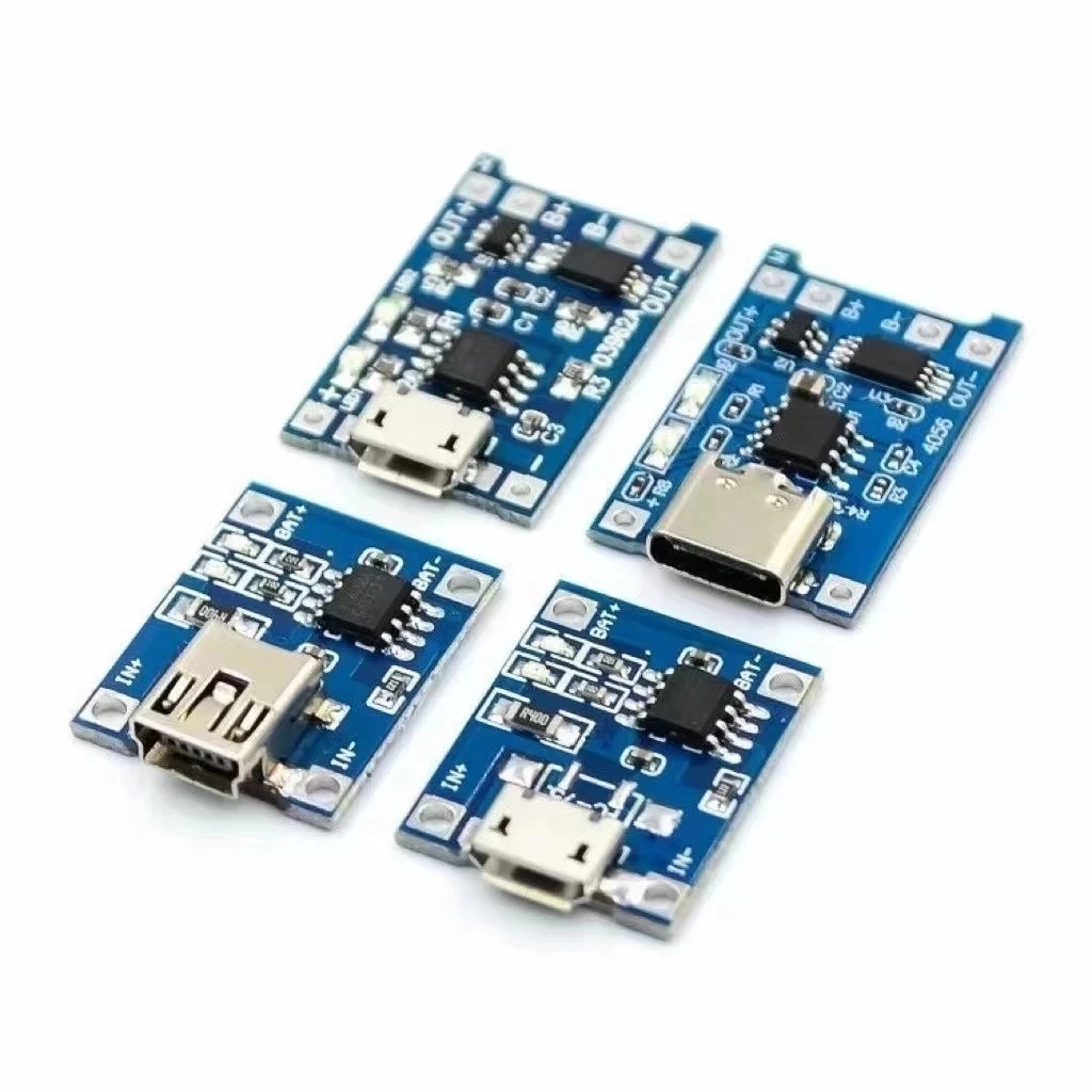 Tp4056 Module - 1-20個入り Type-C/Micro/Mini USB 5V 1A 18650