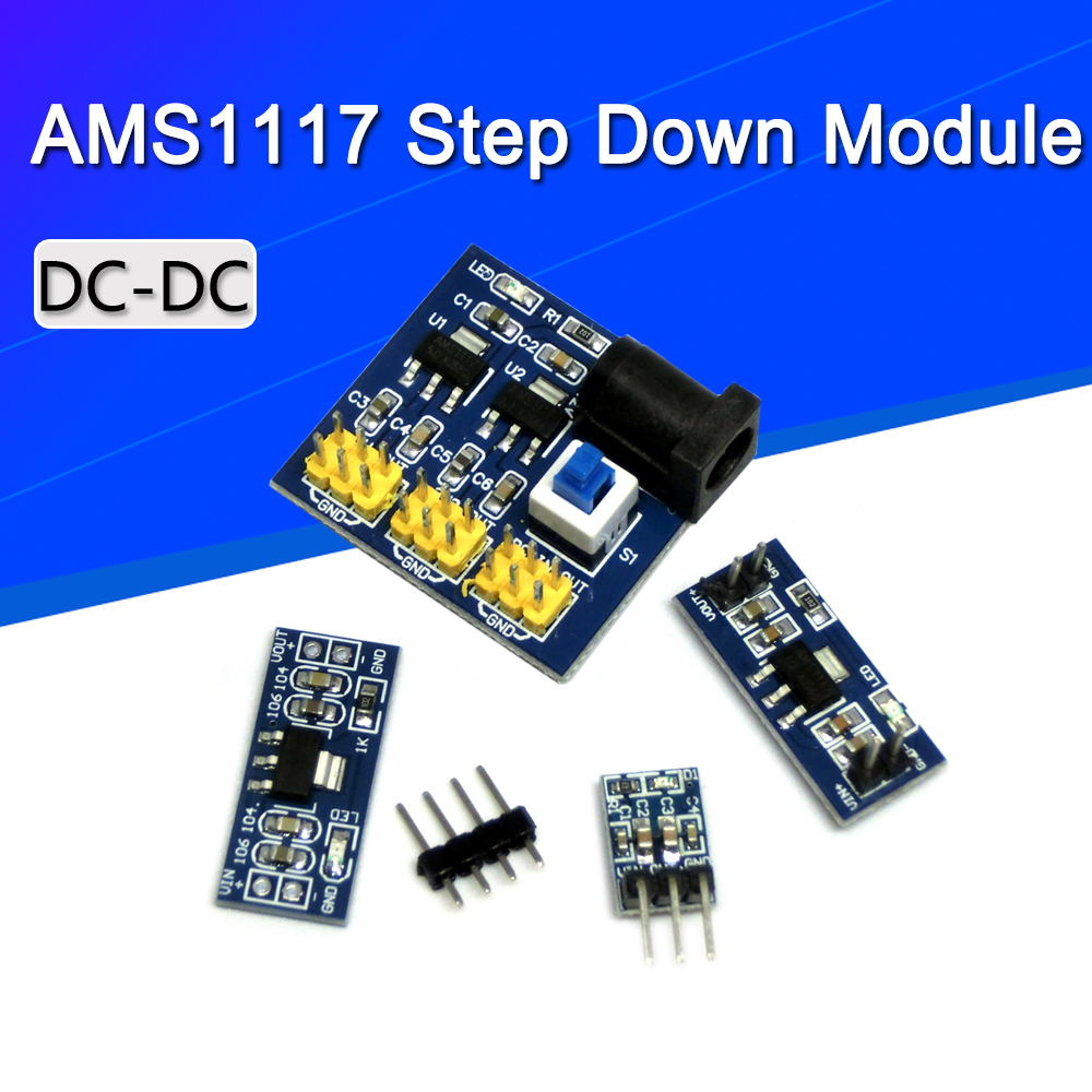 Ams1117 Module - 電源モジュールlm1117ams1117 4.5-7v 3.3v 5.0v 1.5,arduino bluetooth