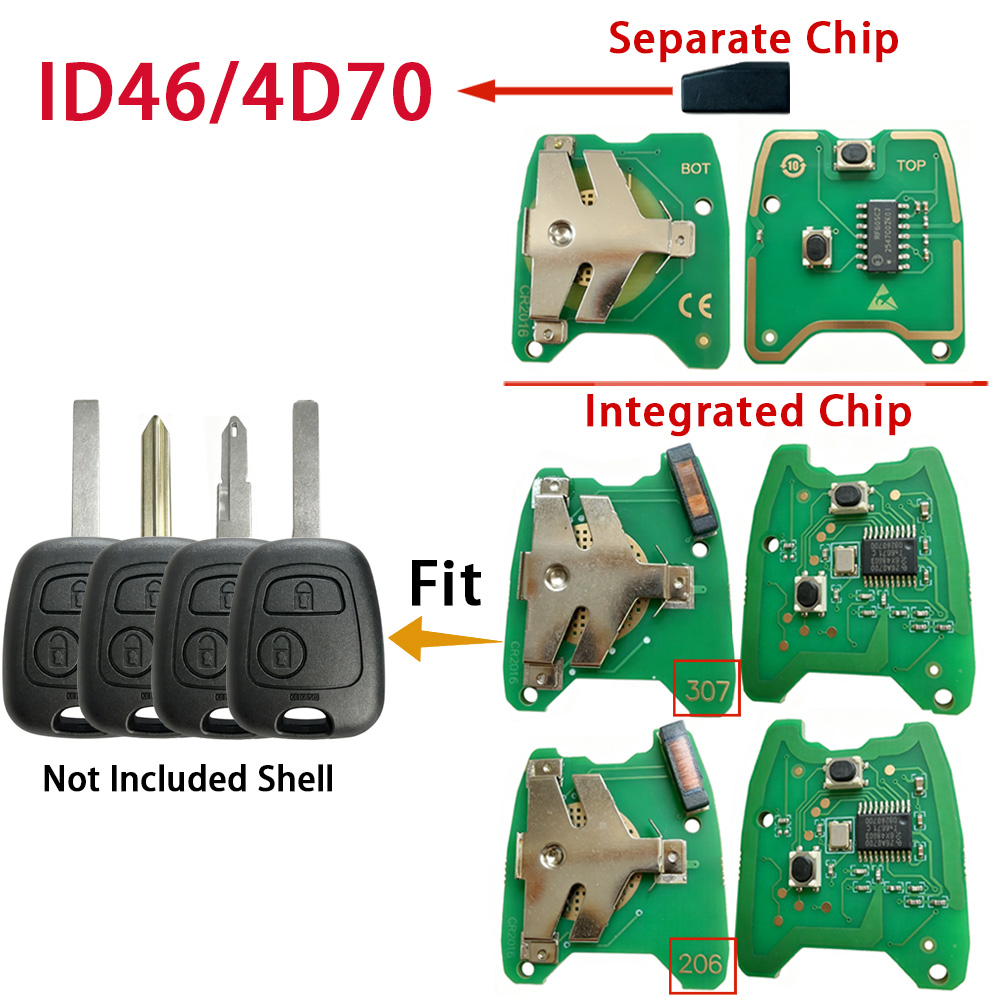 4D70 / ID46チップPCB 433Mhz シトロエン - Proto Board のレビューと価格