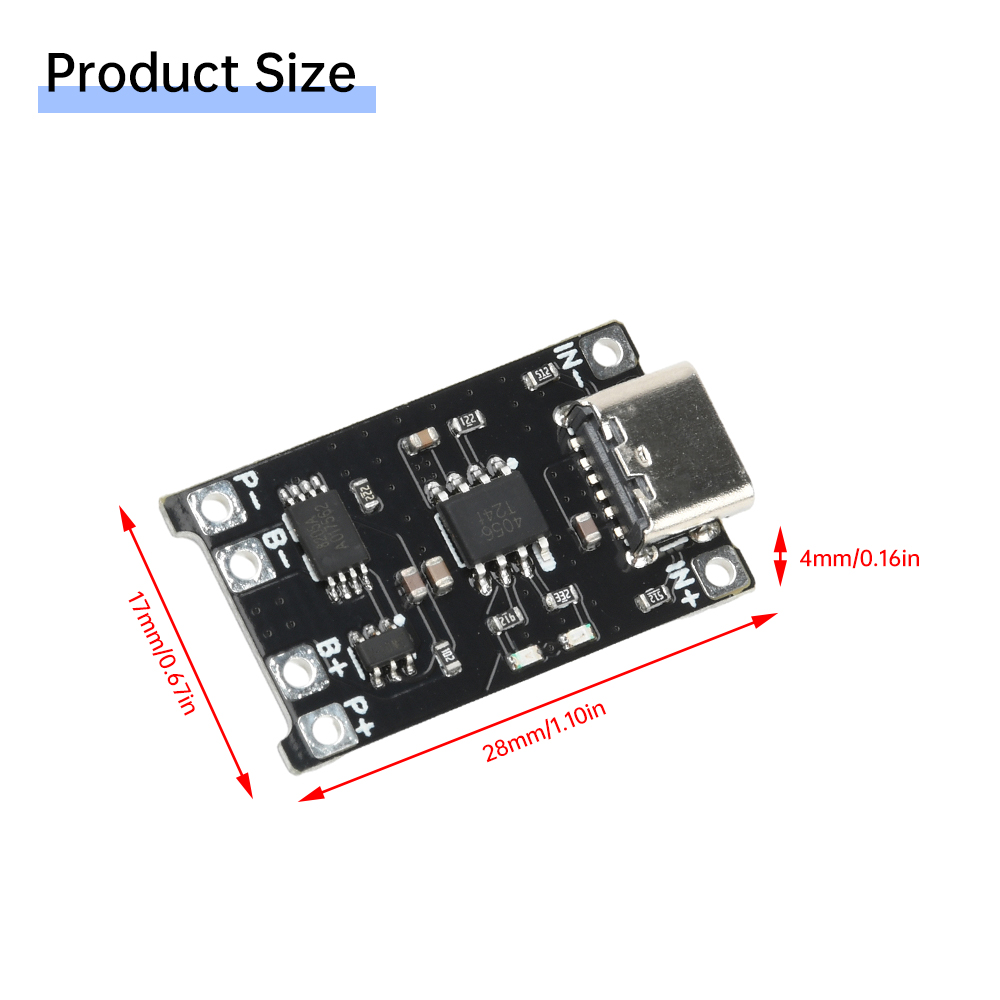 5個入り タイプC DC 4-8V TP4056 リチウムイ - Tp4056 Module のレビューと価格