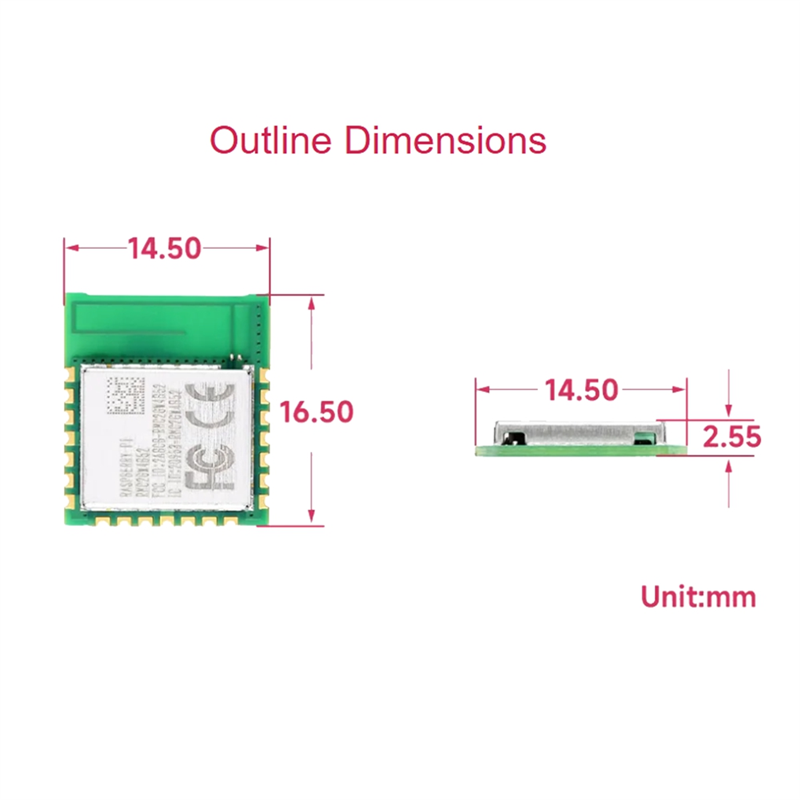 AA60-Raspberry Pi ラジオモジュール 2 W - Antenna 2.4Ghz のレビューと価格