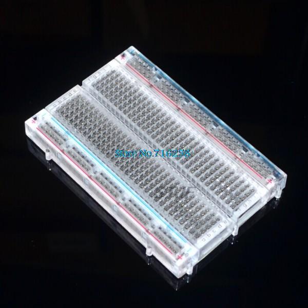 クリスタル! 400タイポイントソルダーレスブレッドボードミ - Breadboard 400 Point のレビューと価格