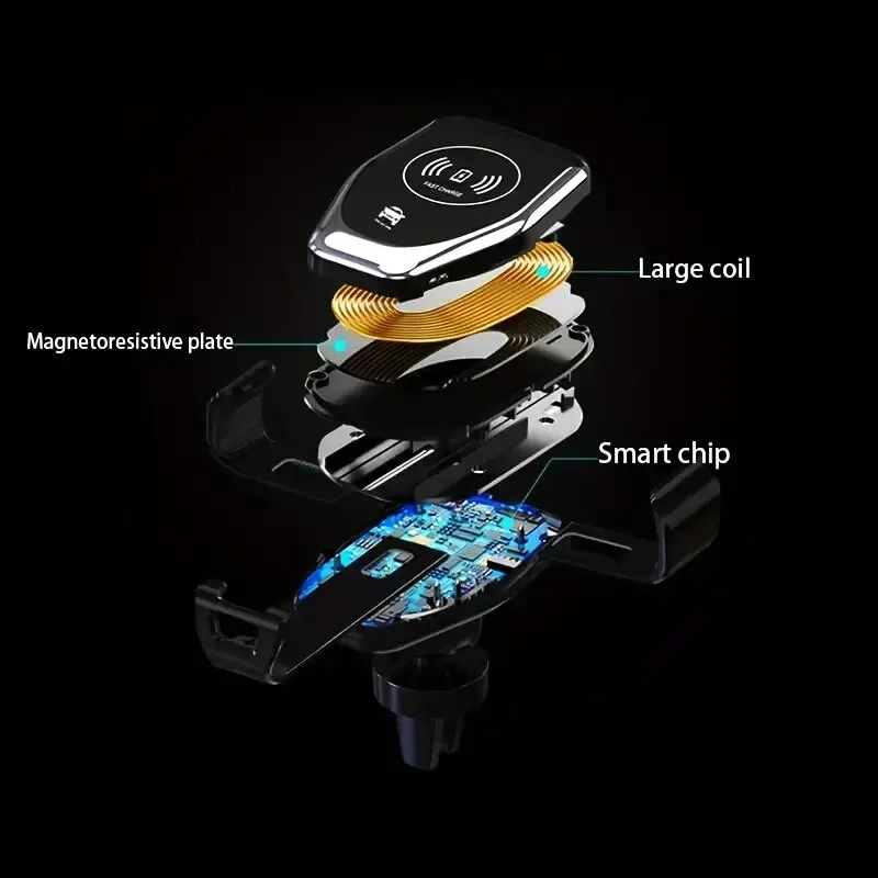 2in1ワイヤレス充電器 30W急速充電 携帯電話車載ホルダ - Micro Usb Cable のレビューと価格
