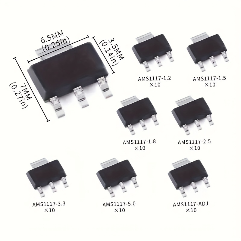 70 個キット電圧レギュレータキット AMS1117 1.2 - Ams1117 Module のレビューと価格