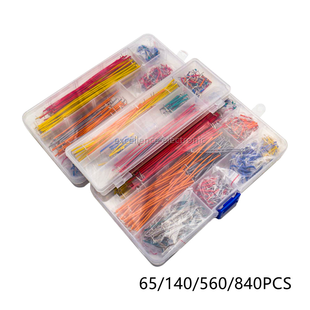 65/140/560/840 ピース/箱無はんだブレッドボー - Jumper Wire Kit のレビューと価格
