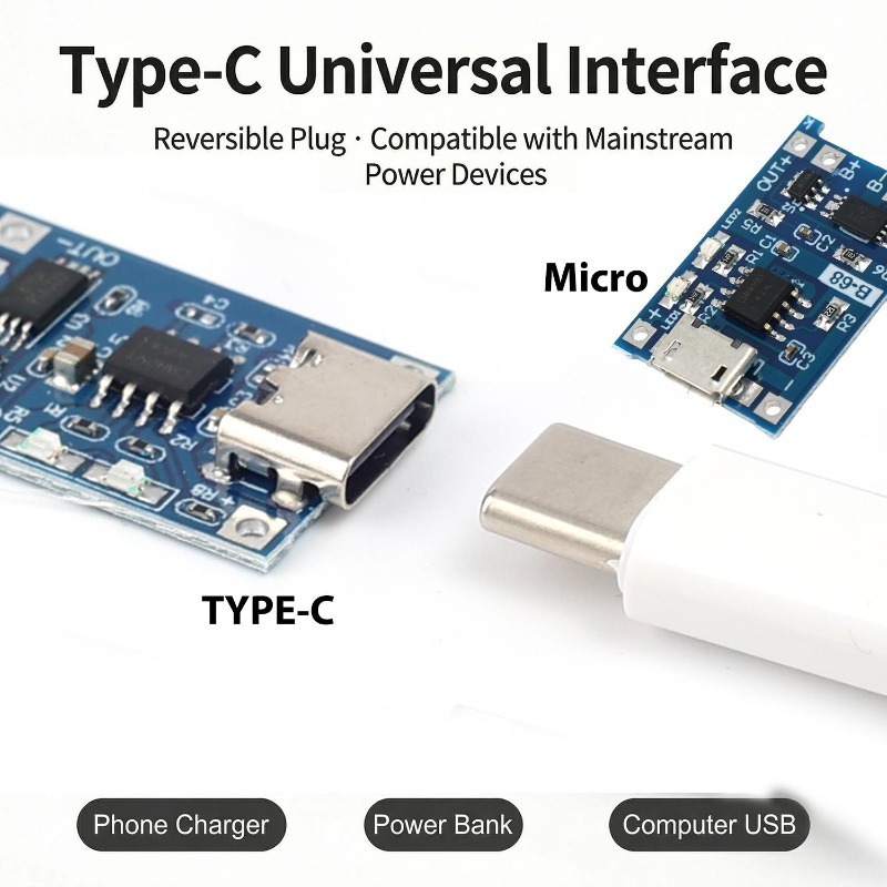 5V 3A マイクロ/タイプ-c/ミニ 18650 TP40 - Tp4056 Module のレビューと価格