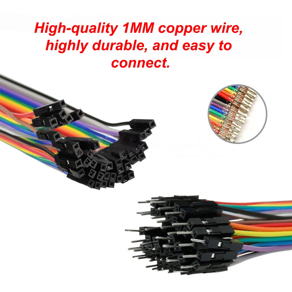 40P デュポンライン 10/15/20/30/40CM オ - Jumper Wire Kit のレビューと価格
