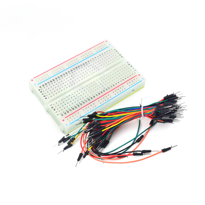 400 ポイント ブレッドボード キット、デュポン ケーブル - Breadboard 400 Point のレビューと価格