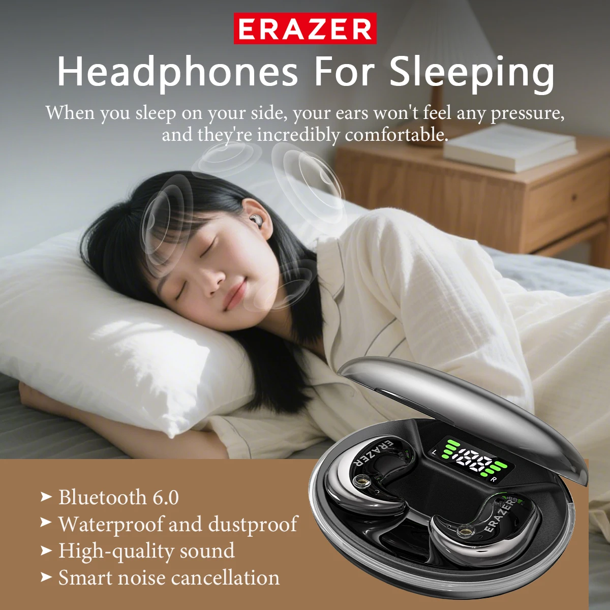 EARZER XF58 インイヤー型Bluetoothヘッド - Usb C Cable のレビューと価格
