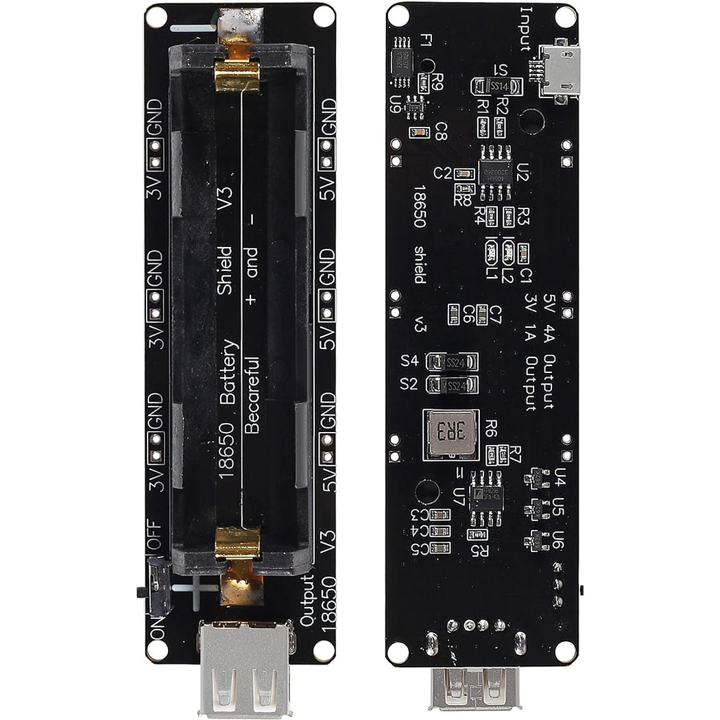 2 個 18650 バッテリーホルダーサポート USB 5V - Esp32 Battery Holder Lipo のレビューと価格