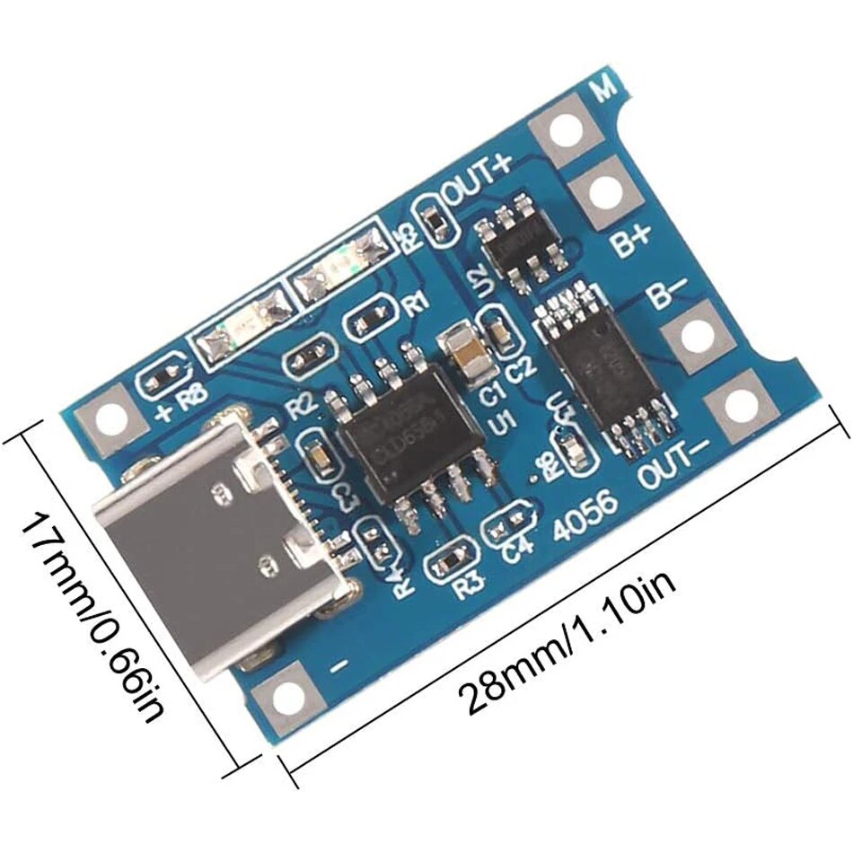 リチウム電池充電ボードモジュール,マイクロUSB,タイプcイ - Tp4056 Module のレビューと価格