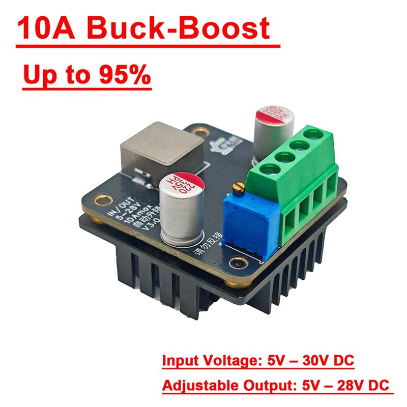 [B24B!】 10A DC-DC 5V-28V 昇降圧コン - Boost Converter のレビューと価格